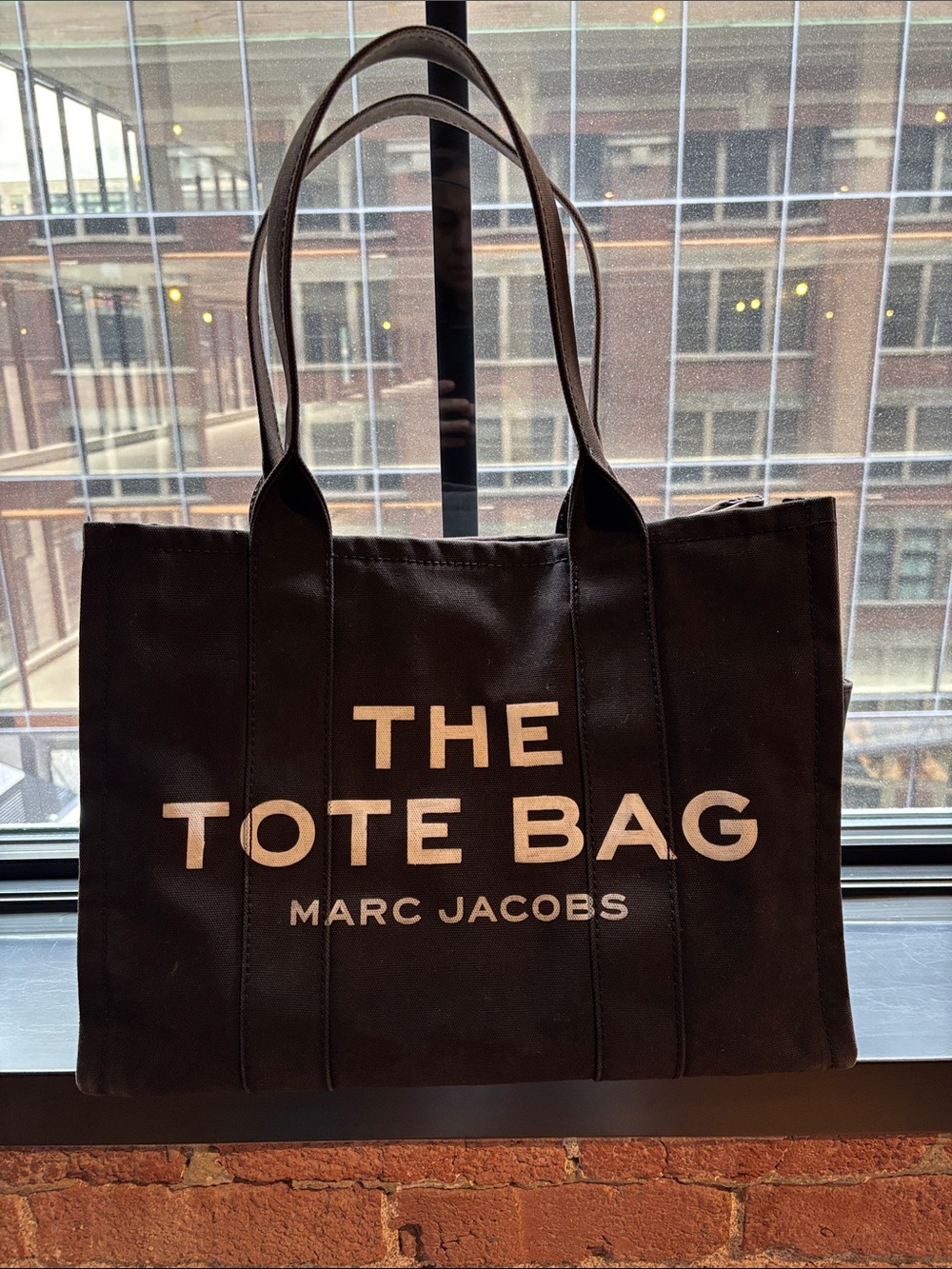 Marc Jacobs Black Canvas Tote Bag